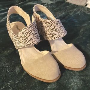 NWT Toms Mallorca closes toed heel, unworn